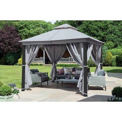 Luxury Garden Gazebo By Garden Must Haves With A 4 X 3m Grey Canopy