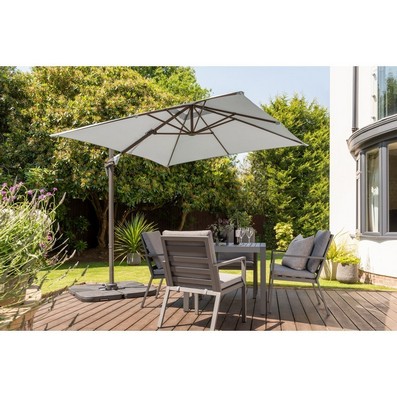 Product photograph of Royce Junior Garden Parasol By Garden Must Haves - 2 5 X 2 5m Grey from QD stores