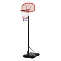 See more information about the Homcom Portable Basketball Stand 175-215cm Adjustable Height Sturdy Rim Hoop Base Net