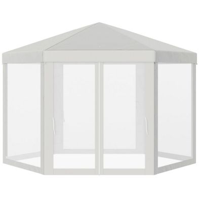 Product photograph of Outsunny 4m Hexagon Gazebo from QD stores