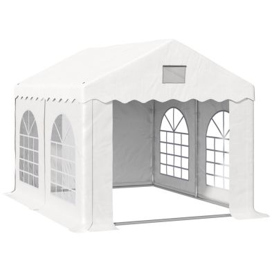 Outsunny 3 X 4 M Marquee Gazebo With Sides Party Tent Canopy Carport Shelter For Outdoor Event Wedding White