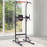 See more information about the Homcom Pull Up Station Power Tower Station Bar Home Gym Workout
