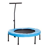 See more information about the Homcom Trampoline Rebounder w/ Adjustable Handle for Children and Adults Blue