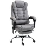 See more information about the Vinsetto Heated 6 Points Vibration Massage Executive Office Chair Adjustable Swivel Ergonomic High Back Desk Chair Recliner With Footrest Grey