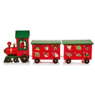 See more information about the Christmas Train Advent Calendar Red & Green 