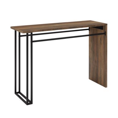 Industrial Console Table Black Brown