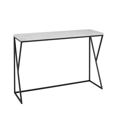 Product photograph of Marbleiz Console Table Marbleiz Metal Black White from QD stores