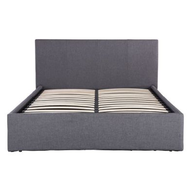 Product photograph of Ascot King Size Ottoman Bed Fabric Grey 5 X 7ft from QD stores