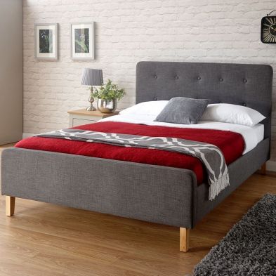 See more information about the Ashbourne Double Bed Fabric Grey 5 x 7ft