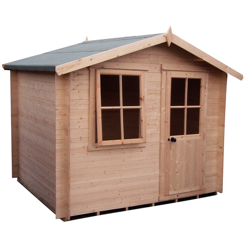 Shire Avesbury 10' x 10' Apex Log Cabin - Budget 19mm Cladding Tongue & Groove