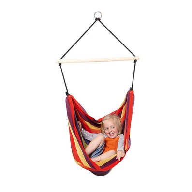 Product photograph of Relax Rainbow Childrens Hammock Chair - Striped Colourful Multicoloured from QD stores