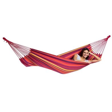 Product photograph of Tahiti Vulcano Hammock - Striped Red Multicoloured from QD stores