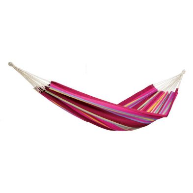 Product photograph of Barbados Grenadine Hammock - Striped Pink - Multicoloured from QD stores