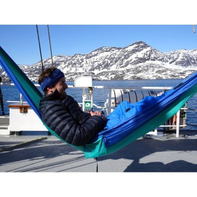 Product photograph of Adventure Ice-blue Hammock - Two Tone Blue Greeen from QD stores