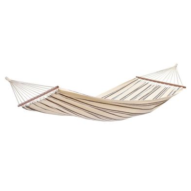Product photograph of Brasilia Cappuccino Hammock - Striped Cream Brown from QD stores