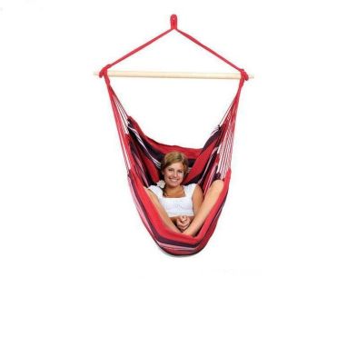 Product photograph of Havanna Fuego Hammock Chair - Striped Purple Red from QD stores