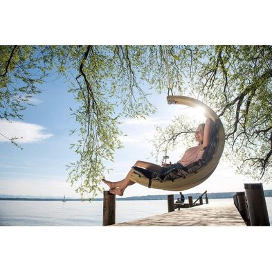 Product photograph of Swing Anthracite Hammock Swing Chair - Grey from QD stores