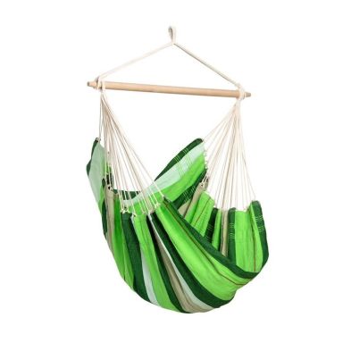 Product photograph of Brasil Oliva Hammock Chair - Striped Green from QD stores