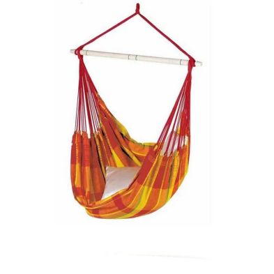 Product photograph of Brasil Papaya Hammock Chair - Checked Orange Red from QD stores