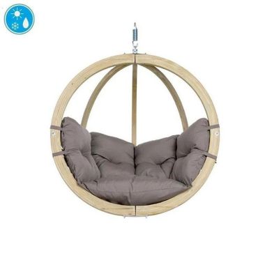 Product photograph of Globo Taupe Hanging Globe - Brown from QD stores