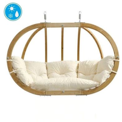 Product photograph of Globo Royal Natura Double Hanging Globe - Cream from QD stores