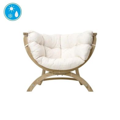 Product photograph of Siena Uno Natura Garden Chair - Cream from QD stores