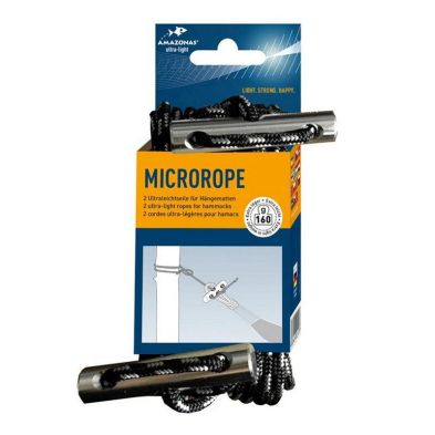 Product photograph of Microrope Hammock Micro Fixing Rope Set - Black from QD stores
