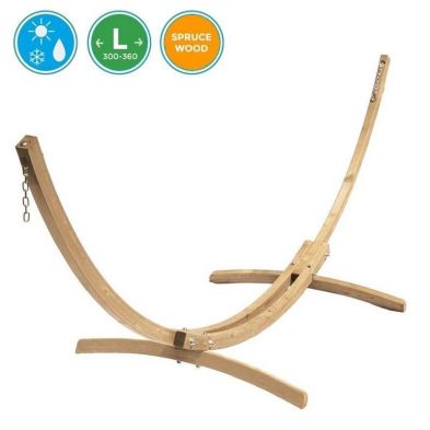 Product photograph of Olymp Cresent Hammock Stand - Natural from QD stores