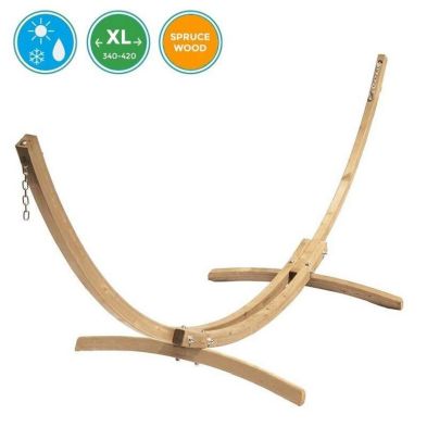 Product photograph of Troja Hammock Cresent Stand - Natural from QD stores