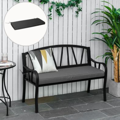 Product photograph of Outsunny Garden Bench Cushion 2 Seater Seat Pad For Patio Indoor Outdoor Use from QD stores