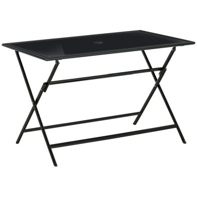 Product photograph of Outsunny Folding Outdoor Dining Table For 6 from QD stores