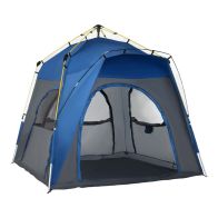 See more information about the Outsunny 4 Person Automatic Camping Tent Outdoor Pop Up Tent Portable Backpacking Dome Shelter Grey
