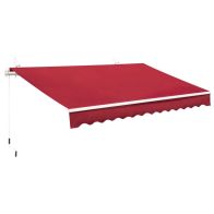 See more information about the Outsunny 4X2.5M Manual Awning Window Door Sun Weather Shade With Handle Red