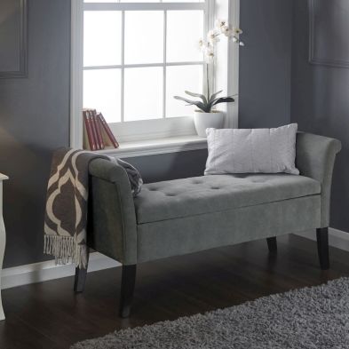Product photograph of Balmoral Window Seat Fabric Grey from QD stores