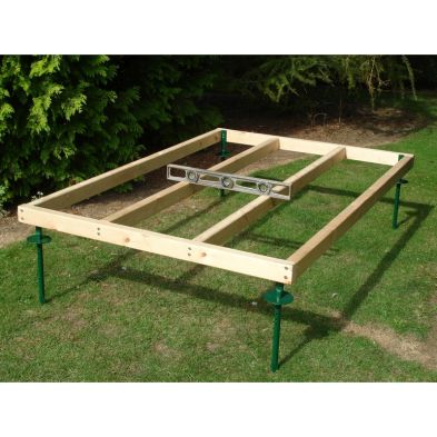 Product photograph of Shire 6 X 4 Adjustable Height Shed Base from QD stores