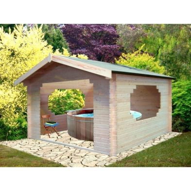 Product photograph of Shire Bere 10 9 X 10 9 Apex Log Cabin - Premium 28mm Cladding Tongue Groove from QD stores