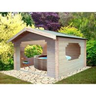 See more information about the Shire Bere 10' 7" x 10' 7" Apex Log Cabin - Premium 34mm Cladding Tongue & Groove
