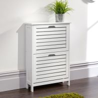 See more information about the Bergen Shoe Storage White 2 Door