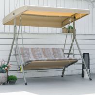 See more information about the Outsunny 3 Seater Garden Swing Chair