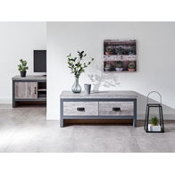 See more information about the Boston 2 Drawer Coffee Table Grey