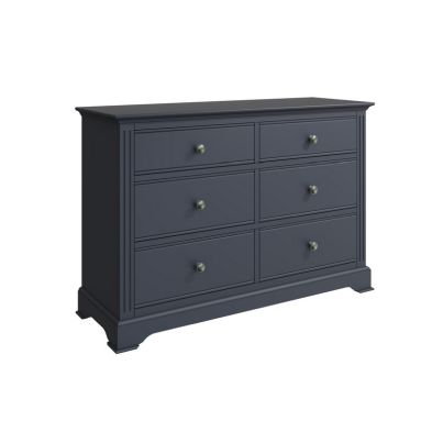 Banbury Large Chest Of Drawers Grey 6 Drawers