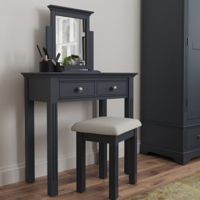 Product photograph of Banbury Dressing Stool Grey from QD stores