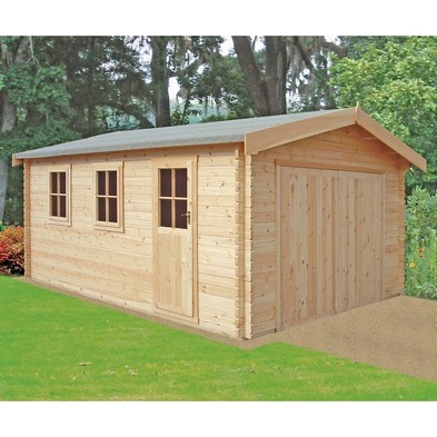 Product photograph of Shire Bradenham 12 9 X 11 9 Apex Log Cabin - Premium 28mm Cladding Tongue Groove With Assembly from QD stores