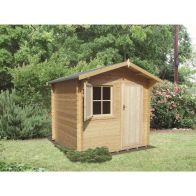 See more information about the Shire Belham 7' 10" x 7' 10" Apex Log Cabin - Premium 28mm Cladding Tongue & Groove