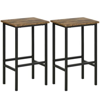 Product photograph of Homcom Industrial Bar Stools from QD stores