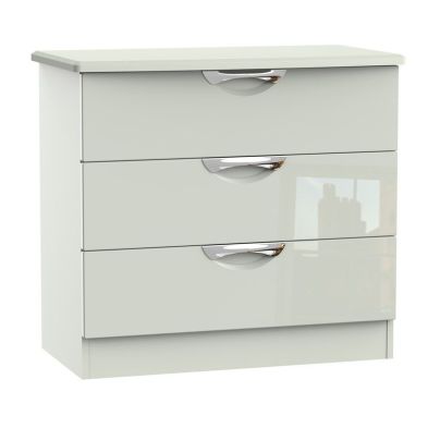 Product photograph of Weybourne Chest Of Drawers Off-white 3 Drawers from QD stores
