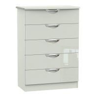 See more information about the Weybourne 5 Drawer Bedroom Chest White