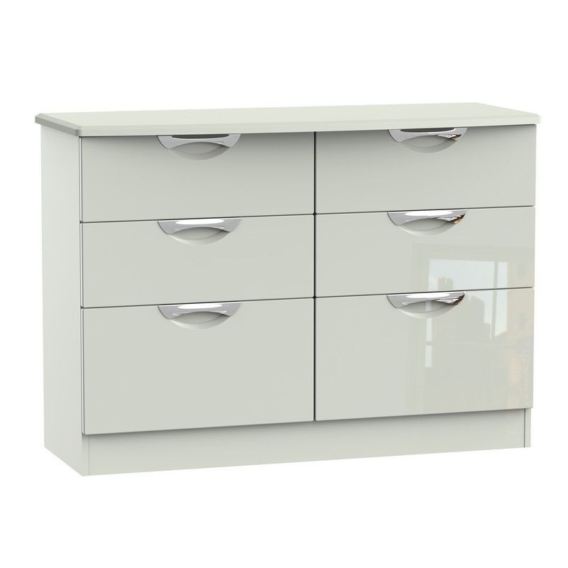 Weybourne Large Chest of Drawers Off-white 6 Drawers