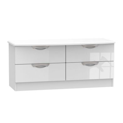 Product photograph of Weybourne Large Chest Of Drawers White 4 Drawers from QD stores