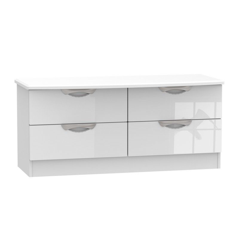 Weybourne Large Chest of Drawers White 4 Drawers